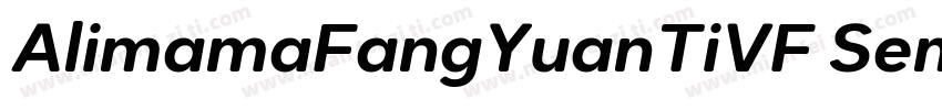 AlimamaFangYuanTiVF SemiBoldRound字体转换